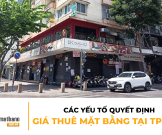 Các yếu tố quyết định giá thuê mặt bằng tại TP.HCM