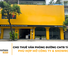 Cho thuê văn phòng đường Cách Mạng Tháng 8 Quận Tân Bình - mặt tiền đẹp, phù hợp mở công ty &amp; showroom