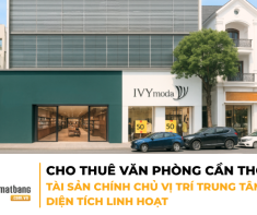 CHO THUÊ VĂN PHÒNG CẦN THƠ – TÀI SẢN CHÍNH CHỦ VỊ TRÍ TRUNG TÂM, DIỆN TÍCH LINH HOẠT