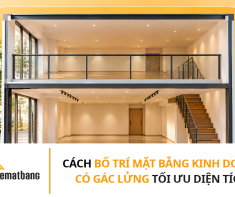 Cách bố trí mặt bằng kinh doanh có gác lửng tối ưu diện tích