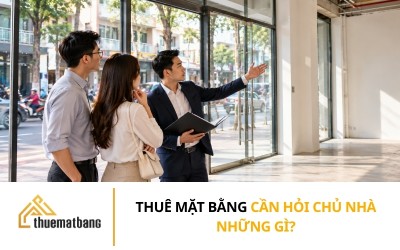 Thuê mặt bằng cần hỏi chủ nhà những gì?