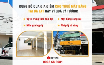 Đừng bỏ qua địa điểm cho thuê mặt bằng tại Đà Lạt này vì quá lý tưởng