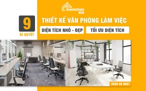 9 Bí quyết thiết kế văn phòng làm việc diện tích - Nhỏ đẹp