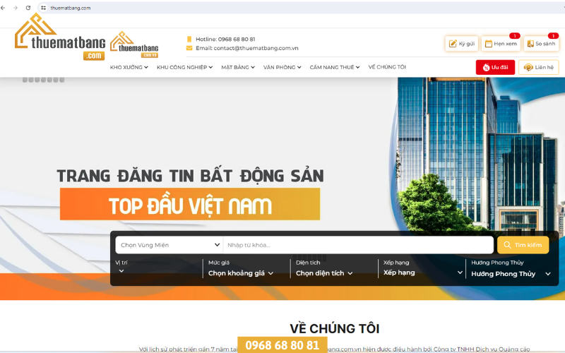 Kênh thông tin cho thuê mặt bằng uy tín