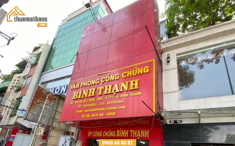 Vị trí văn phòng công chứng Bình Thạnh