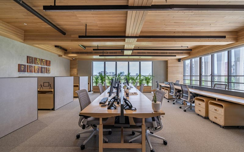 Không gian mô hình văn phòng startup