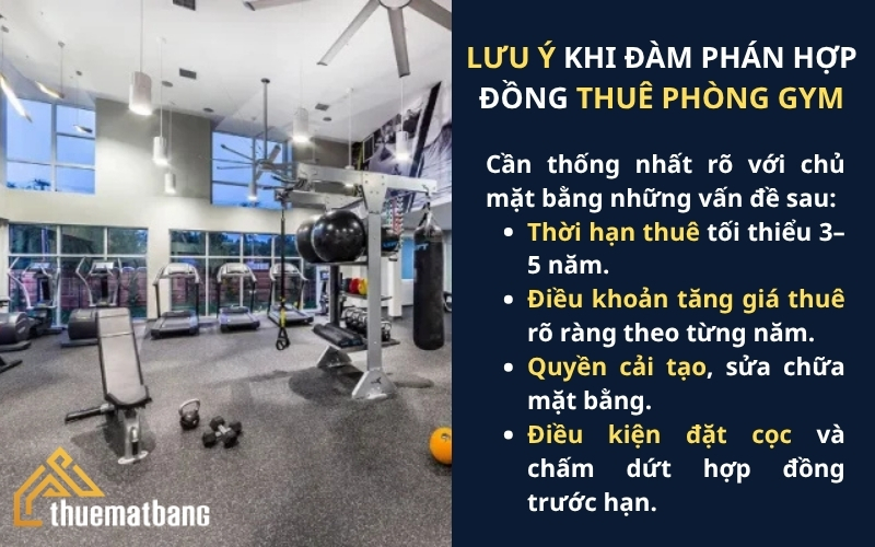 Lưu ý khi đàm phán hợp đồng thuê phòng gym