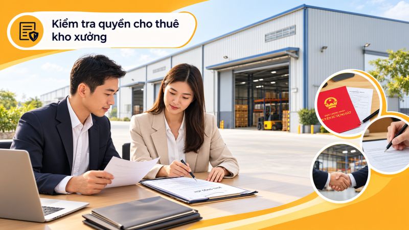 Kiểm tra người có quyền cho thuê kho xưởng