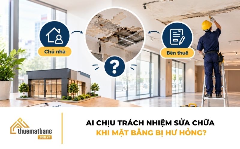 Ai chịu trách nhiệm sửa chữa khi mặt bằng bị hư hỏng?