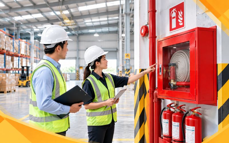 Kiểm tra hệ thống PCCC trước khi thuê kho xưởng