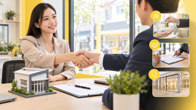 Thương lượng trực tiếp với chủ nhà khi thuê mặt bằng kinh doanh